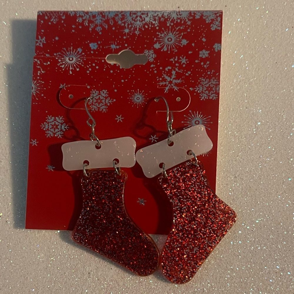 KMART Stocking Earrings